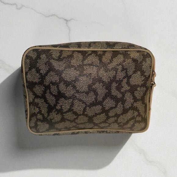 Authentic Vintage YVES SAINT LAURENT YSL PVC Gray CLUTCH BAG GREY Giraffe pouch - Picture 2 of 9